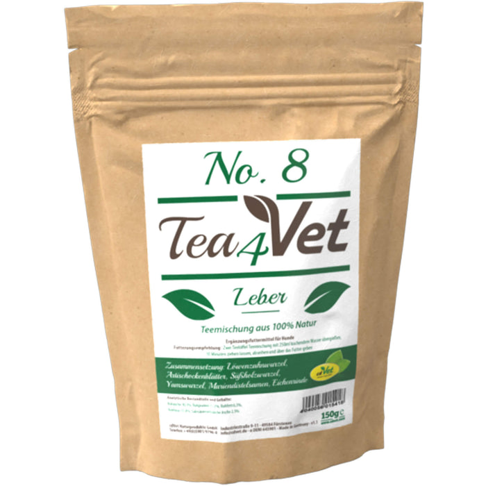 Tea4Vet No 8 Leber, 150 g TEE