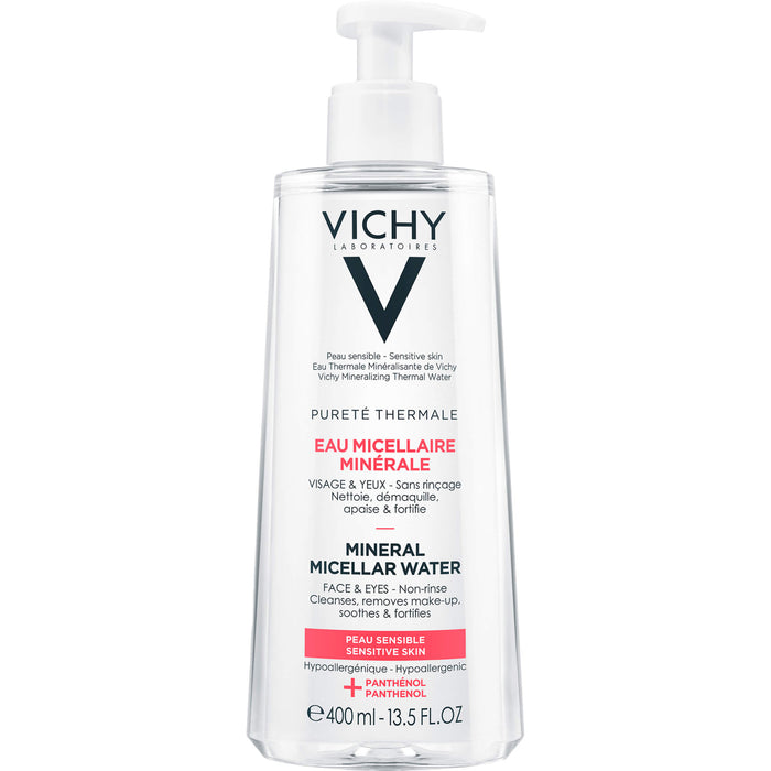 VICHY Pureté Thermale Mizellen Reinigungsfluid für sensible Haut, 400 ml Lösung