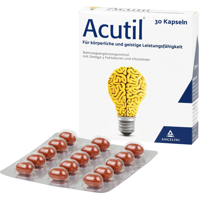 Acutil Kapseln für körperliche und geistige Leistungsfähigkeit, 30 pcs. Capsules