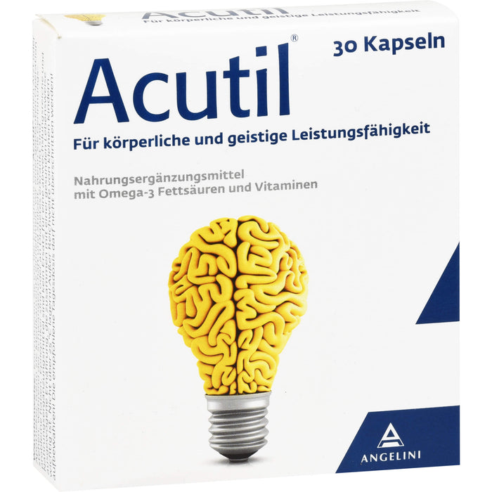 Acutil Kapseln für körperliche und geistige Leistungsfähigkeit, 30 pcs. Capsules