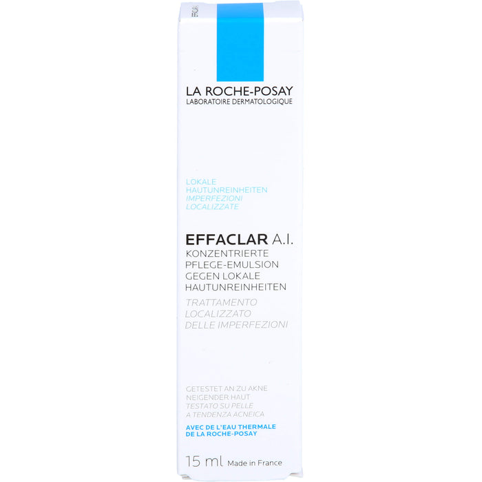 La Roche-Posay Effaclar A.I. konzentrierte Pflege-Emulsion gegen lokale Hautunreinheiten, 15 ml Creme