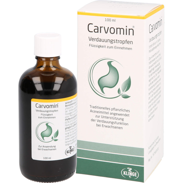 Carvomin® Verdauungstropfen, 18,55 mg/20 ml, Flüssigkeit zum Einnehmen, 2X50 ml FLE