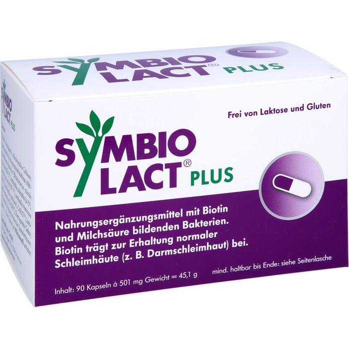 Symbio Lact Plus Kapseln zur Erhaltung normaler Schleimhäute, 90 St. Kapseln