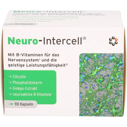 Neuro-Intercell Kapseln für das Nervensystem und die geistige Leistungsfähigkeit, 90 St. Kapseln