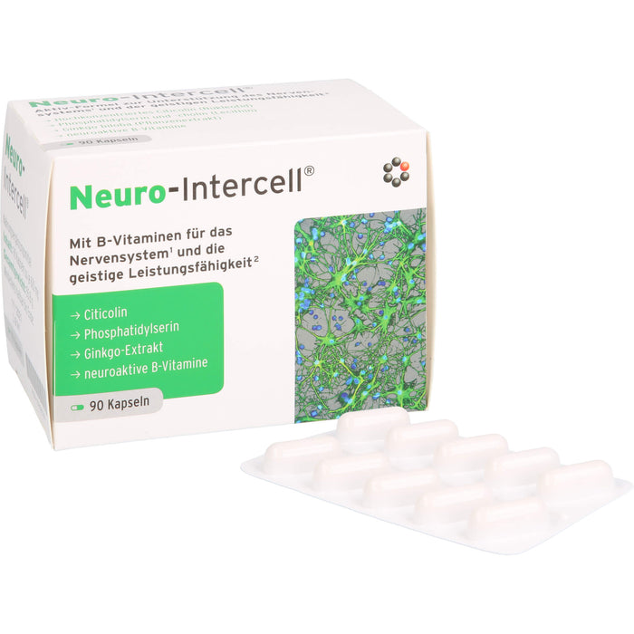 Neuro-Intercell Kapseln für das Nervensystem und die geistige Leistungsfähigkeit, 90 St. Kapseln