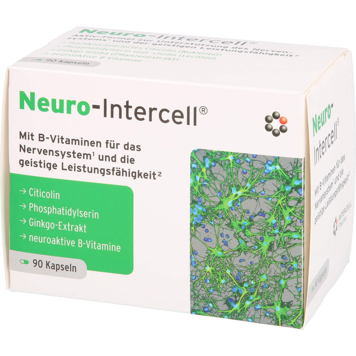 Neuro-Intercell Kapseln für das Nervensystem und die geistige Leistungsfähigkeit, 90 St. Kapseln