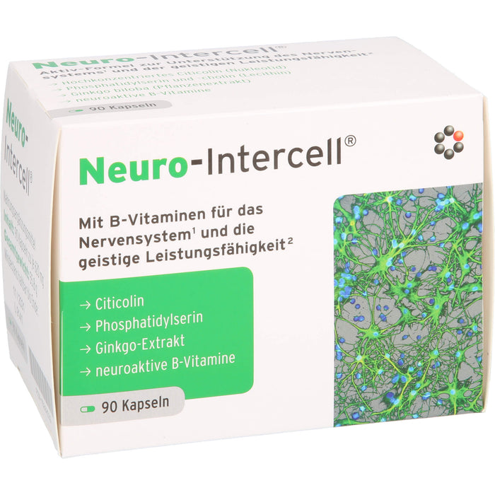 Neuro-Intercell Kapseln für das Nervensystem und die geistige Leistungsfähigkeit, 90 St. Kapseln