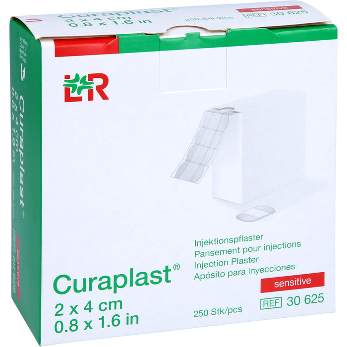CURAPLAST Inj.Pflaster sensitiv 2x4 cm, 250 St PFL