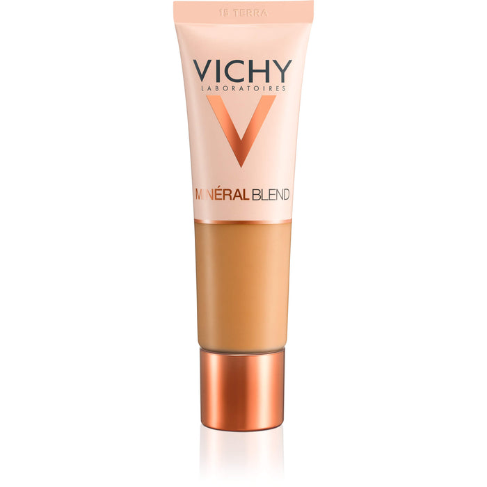 VICHY Minéralblend feuchtigkeitsspendendes Make-up Fluid mit Hyaluron 15 Terra, 30 ml Lösung