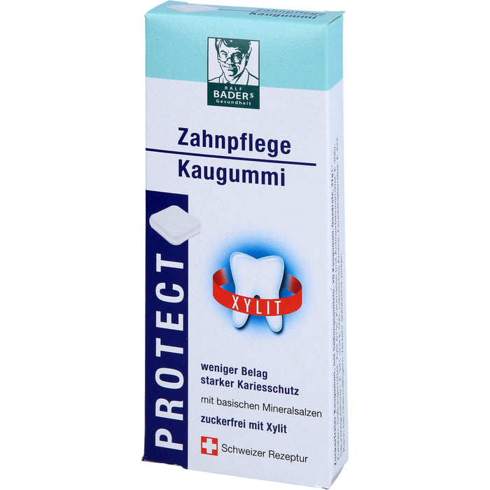 BADERs protect Zahnpflege-Kaugummi für weniger Belag und starken Kariesschutz, 20 St. Kaugummi