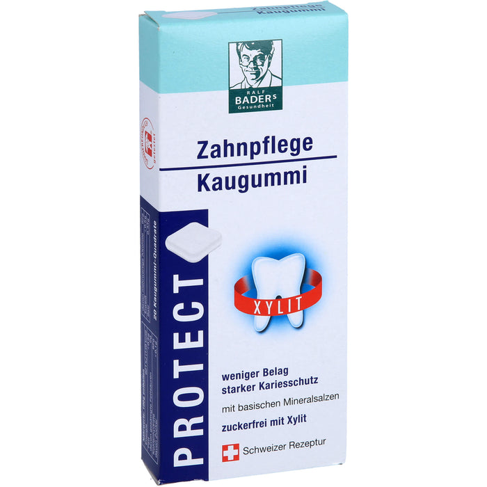 BADERs protect Zahnpflege-Kaugummi für weniger Belag und starken Kariesschutz, 20 St. Kaugummi