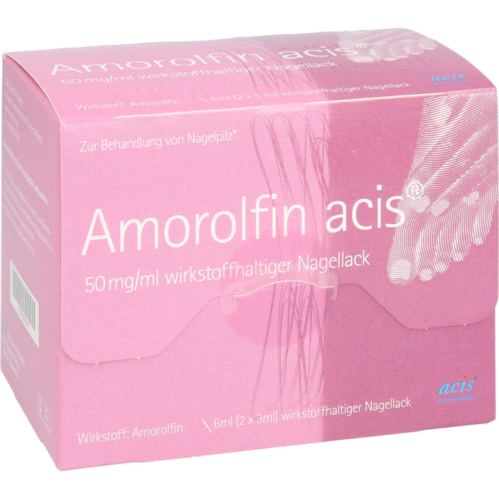 Amorolfin acis 50 mg/ml wirkstoffhaltiger Nagellack, 6 ml NAW