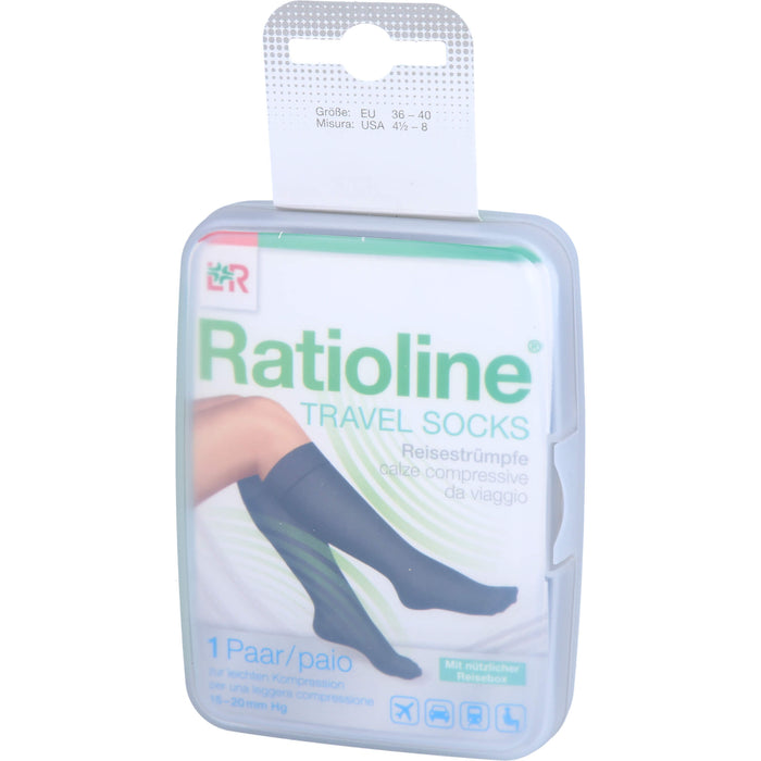 Ratioline Travel Socks Gr. 36-40, 2 St. Socken