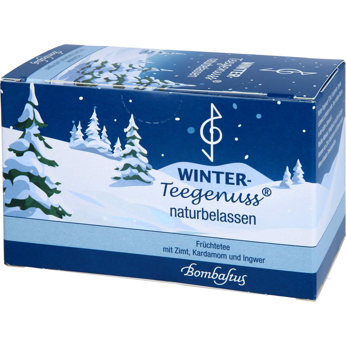 Bombastus Winter-Teegenuss naturbelassen Früchtetee mit Zimt, Kardamom und Ingwer, 20 St. Beutel
