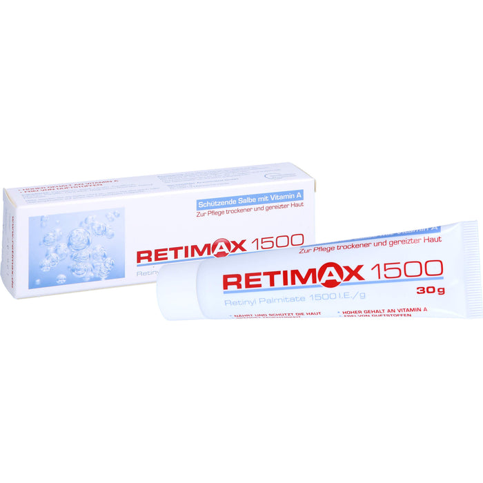 Retimax 1500 schützende Salbe mit Vitamin A bei trockener und gereizter Haut, 30 g Salbe