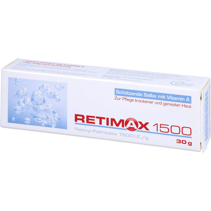 Retimax 1500 schützende Salbe mit Vitamin A bei trockener und gereizter Haut, 30 g Salbe