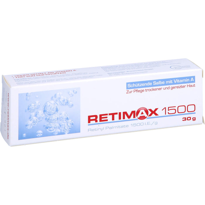 Retimax 1500 schützende Salbe mit Vitamin A bei trockener und gereizter Haut, 30 g Salbe
