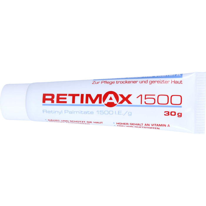 Retimax 1500 schützende Salbe mit Vitamin A bei trockener und gereizter Haut, 30 g Salbe