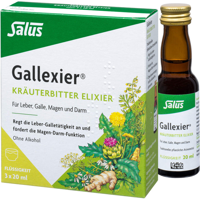 Salus Gallexier Kräuterbitter Elixier, 60 ml Lösung