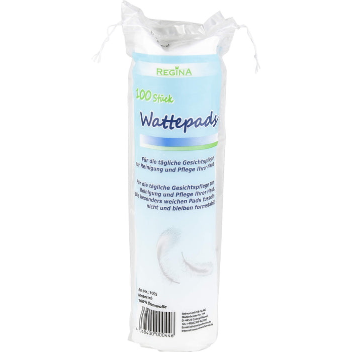 Wattepads rund 100% Baumwolle Regina, 100 St 