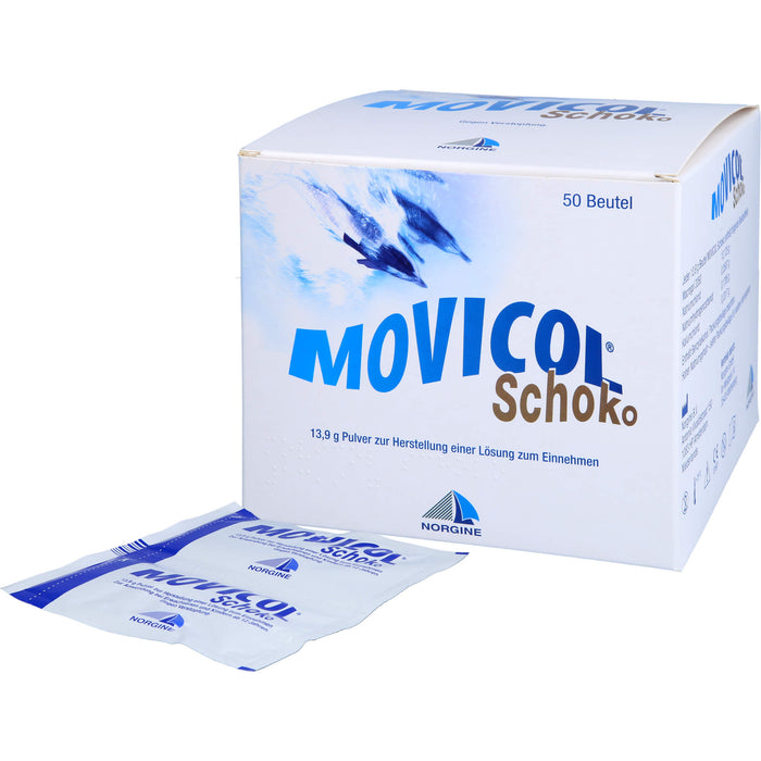 Movicol Pulver mit Schokoladenaroma gegen Verstopfung, 50 St. Beutel