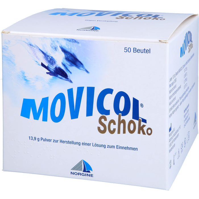 Movicol Pulver mit Schokoladenaroma gegen Verstopfung, 50 St. Beutel