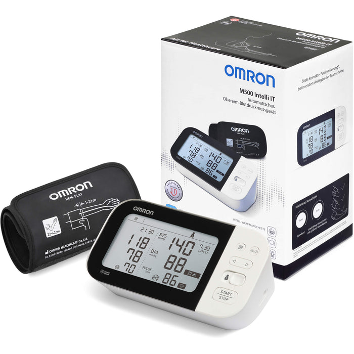 OMRON M500 Intelli IT Oberarm-Blutdruckmessgerät, 1 St. Blutdruckmessgerät