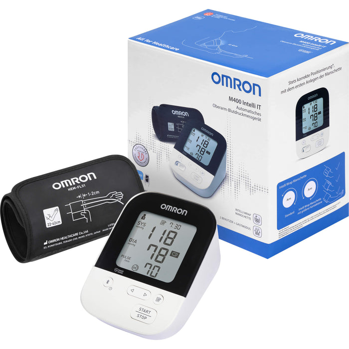 OMRON M400 Intelli IT Oberarm Blutdruckmessgerät, 1 St 