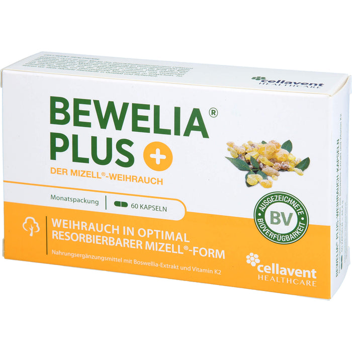 Bewelia Plus Weihrauchkapseln mit Vitamin K2, 60 St. Kapseln