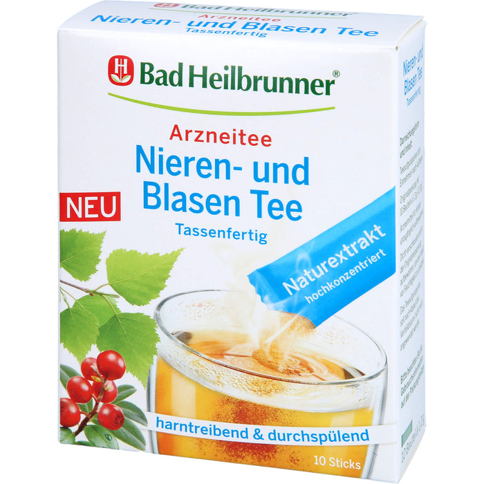 Bad Heilbrunner Nieren- und Blasen Tee tassenfertig harntreibend und durchspülend, 10 St. Beutel