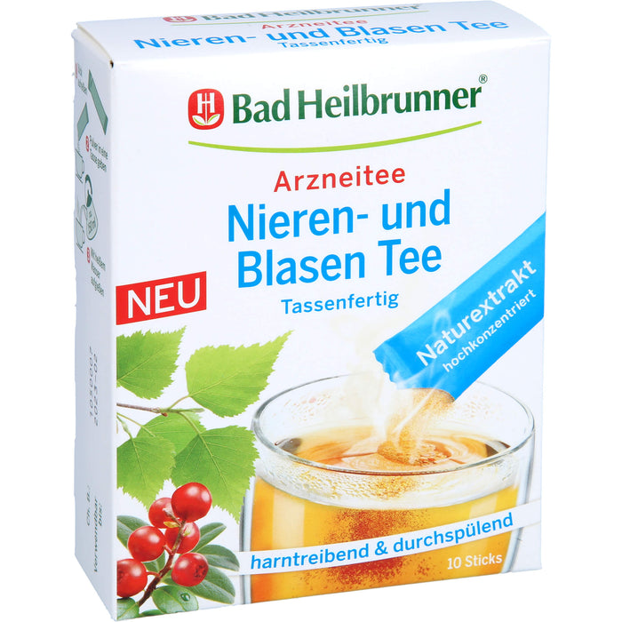 Bad Heilbrunner Nieren- und Blasen Tee tassenfertig harntreibend und durchspülend, 10 St. Beutel