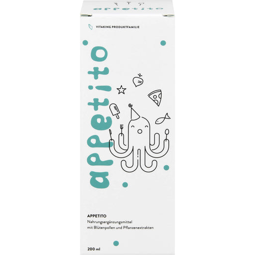 Appetito Sirup mit Blütenpollen und Pflanzennextrakten, 200 ml Lösung