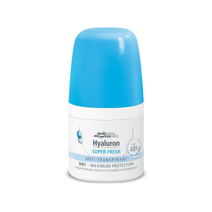 Medipharma Cosmetics Hyaluron Super Fresh Deo Roll-On, 50 ml Lösung