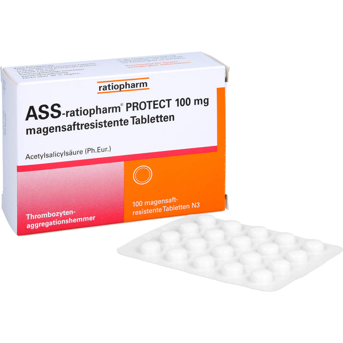 ASS-ratiopharm Protect 100 mg Tabletten, 100 pcs. Tablets