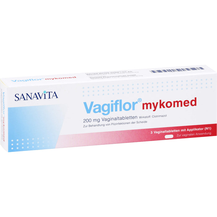 Vagiflor mykomed 200 mg Vaginaltabletten bei Pilzinfektionen der Scheide, 3 St. Tabletten