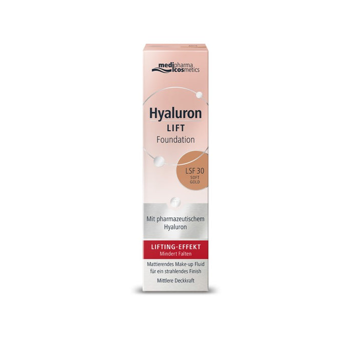 Medipharma Cosmetics Hyaluron Lift Foundation Soft Gold, 30 ml Creme