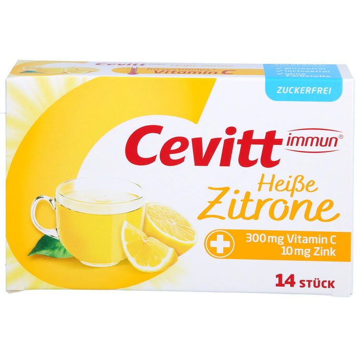 Cevitt immun Heiße Zitrone zuckerfrei Granulat, 14.0 St. Beutel
