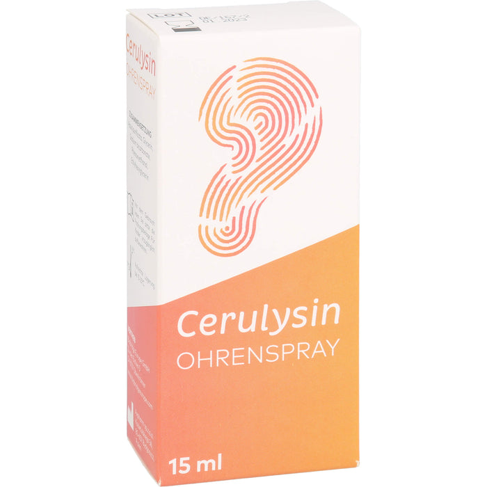 Cerulysin Ohrenspray zur regelmäßigen Reinigung des Ohres, 15 ml Lösung