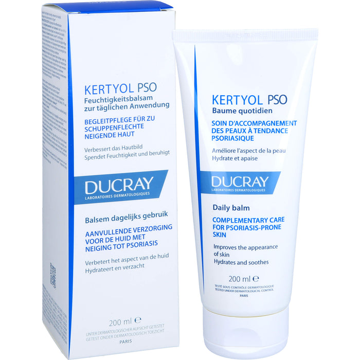 DUCRAY Kertyol P.S.O. Feuchtigkeitsbalsam verbessert das Hautbild und lindert Juckreiz, 200 ml Balsam