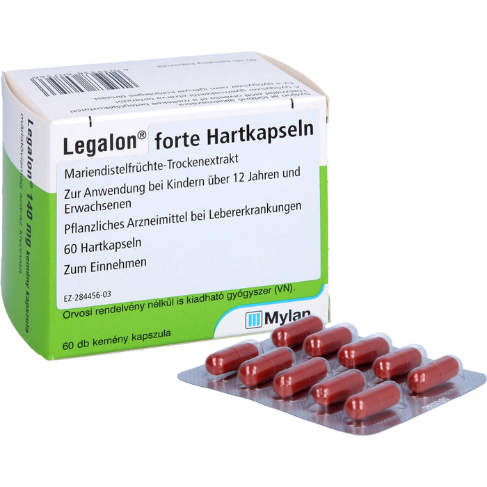 Legalon forte Eurim Hartkapseln bei Lebererkrankungen, 60 St. Kapseln