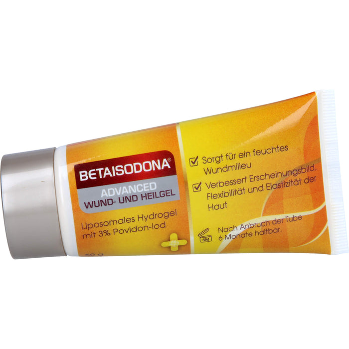 Betaisodona Advanced Wund- und Heilgel beschleunigt die Wundheilung und verbessert Flexibilität, Elastizität und Erscheinungsbild der Haut, 50 g Gel