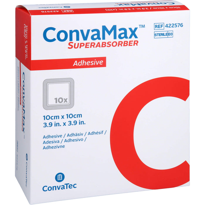 ConvaMax Superabsorber adhäsiv 10 x 10 cm, 10 St. Verband