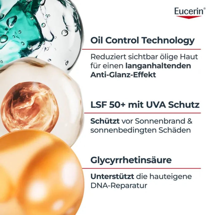 Eucerin Dry Touch Sun Gel-Creme ultraleicht LSF 50+, 200 ml Creme