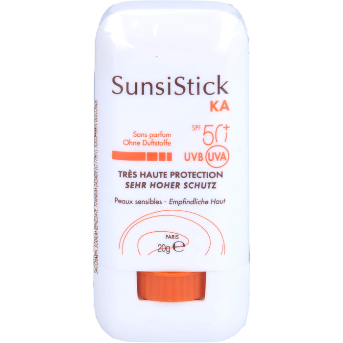 Avène SunsiStick KA SPF 50+ Sonnenschutz für überempfindliche, sonnengefährdete Haut, 20 g Stift