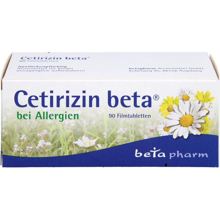 Cetirizin beta Filmtabletten bei Allergien, 90 St. Tabletten