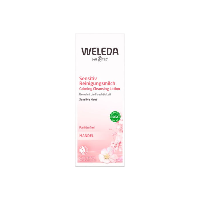 WELEDA Sensitiv Reinigungsmilch Mandel für sensible Haut, 75 ml Lotion