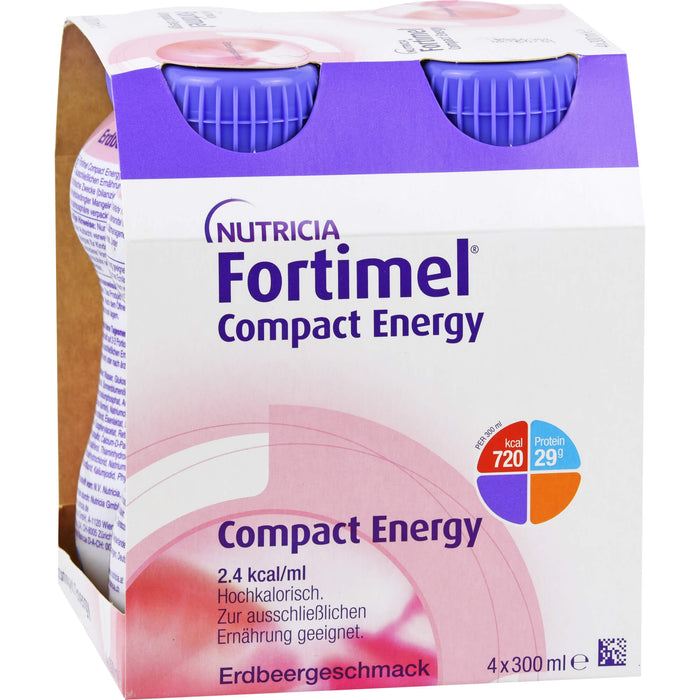 Fortimel Compact Energy Trinknahrung Erdbeere, 1200 ml Lösung
