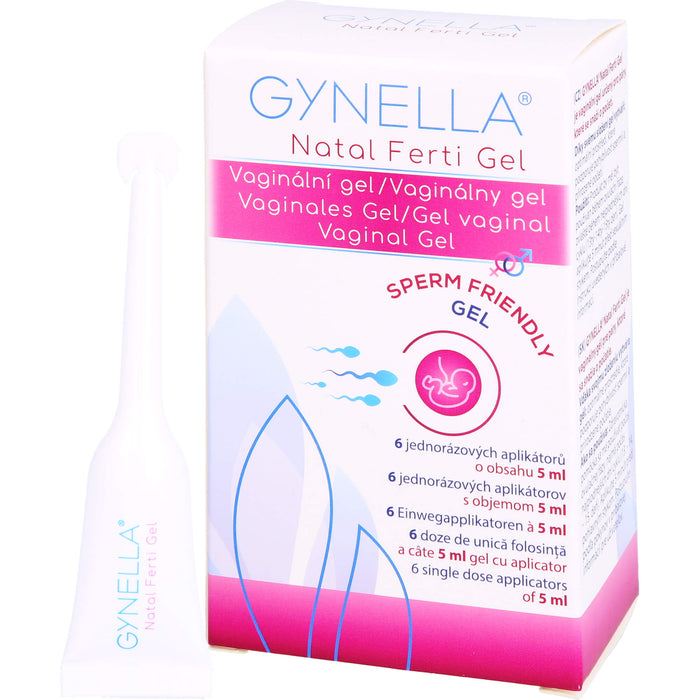 GYNELLA Natal Ferti vaginales Gel zur Unterstützung der Empfängnis, 6 St. Einzeldosisbehältnisse