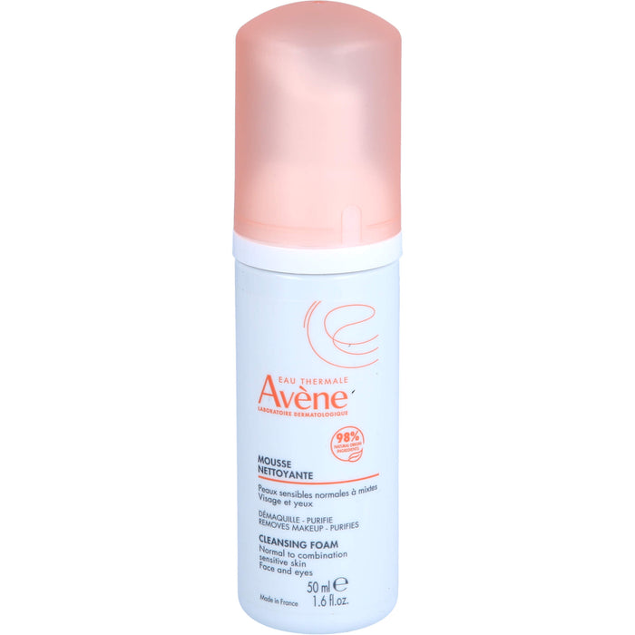 Avène mattierender Reinigungsschaum für empfindliche normale bis Mischhaut, 50 ml Lösung