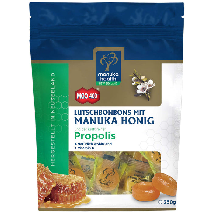 Manuka Health MGO 400+ Propolis Lutschbonbons, 250 g Bonbons